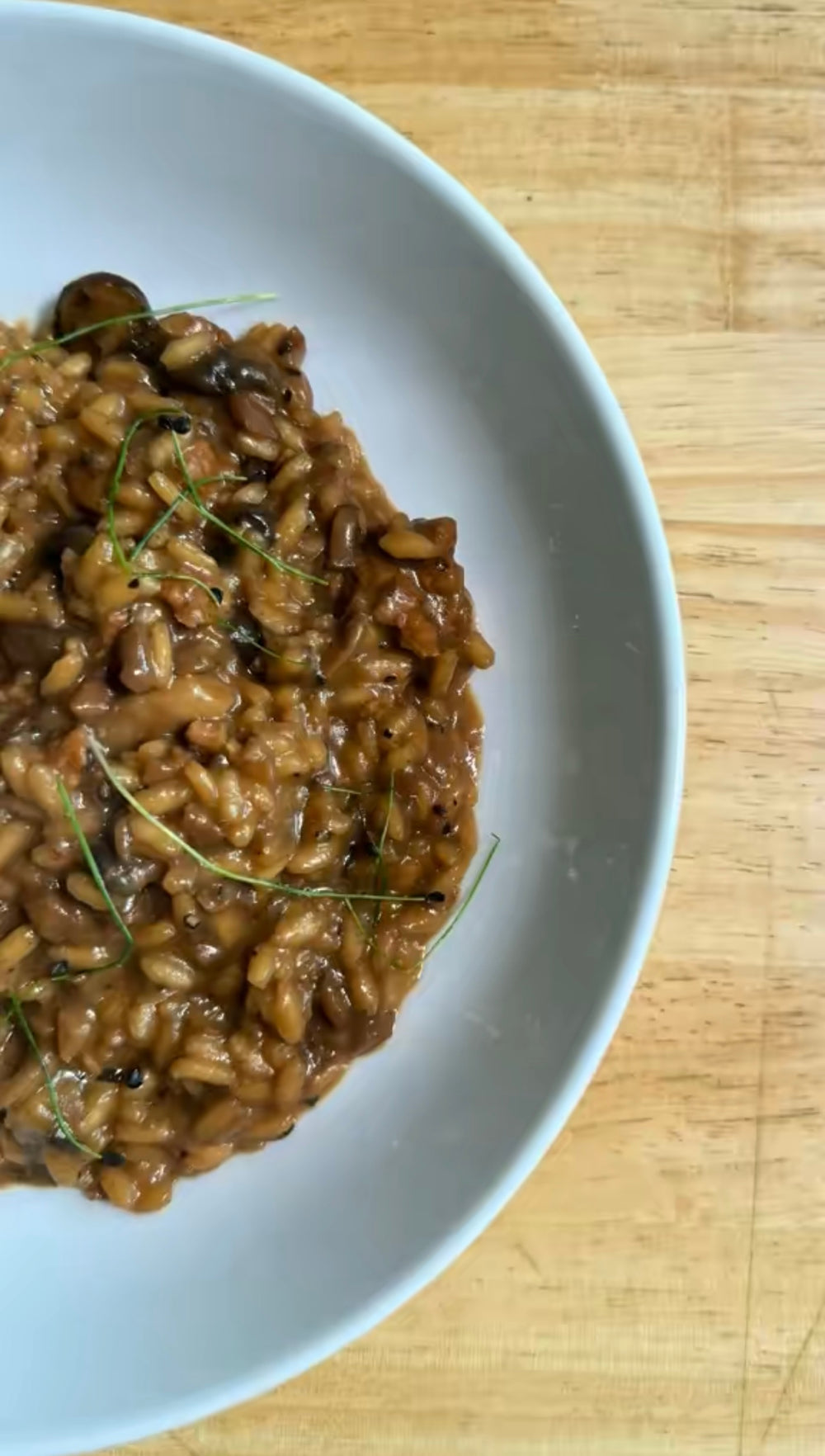 Autumn Forest Mushrooms, Thyme and Rosemary Risotto